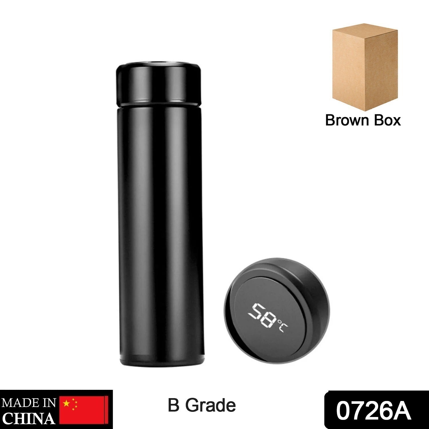 0726B SMART VACUUM INSULATED WATER BOTTLE WITH LED TEMPERATURE DISPLAY DeoDap 0726B SMART VACUUM INSULATED WATER BOTTLE WITH LED TEMPERATURE DISPLAY DeoDap